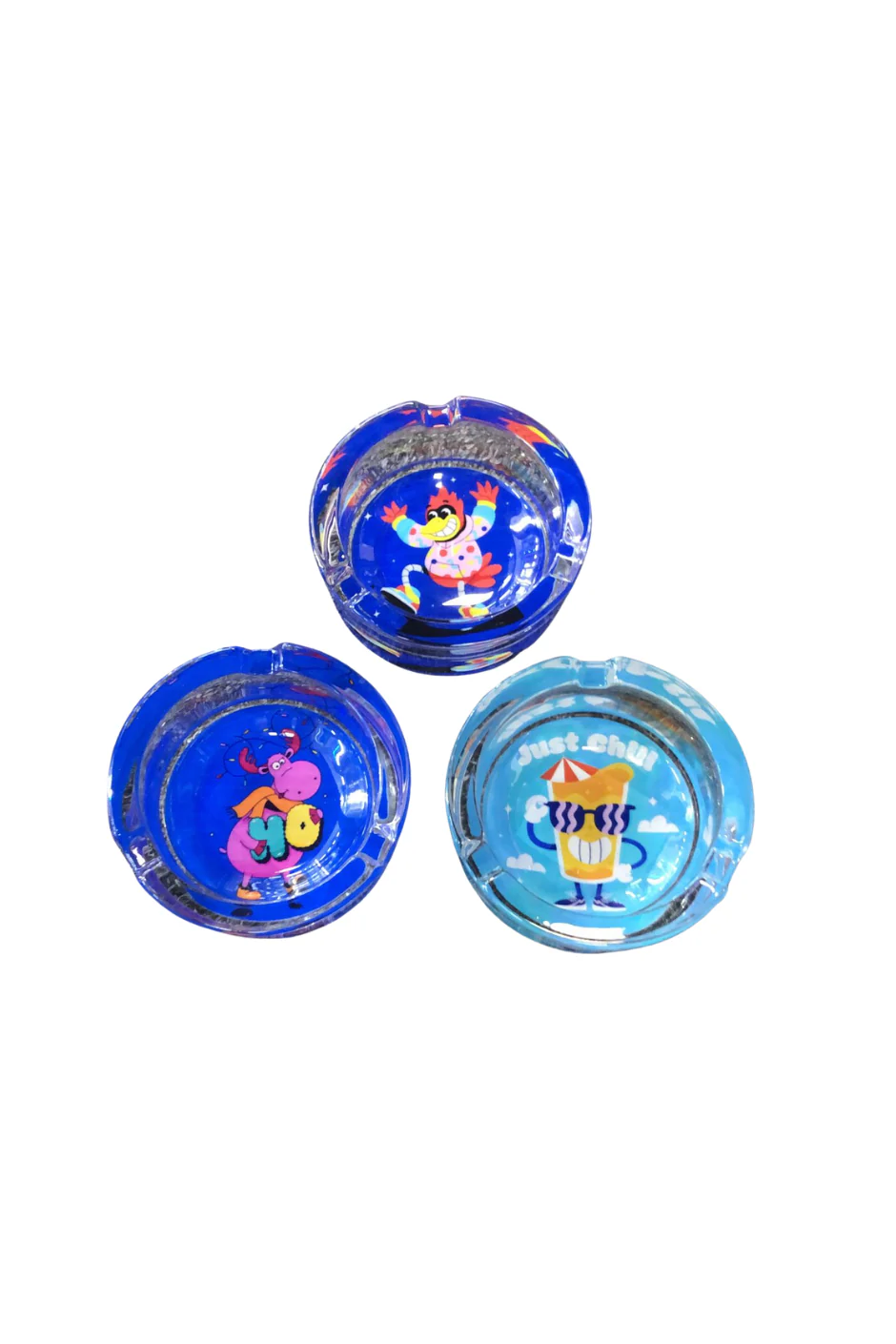 ASHTRAY - GLASS CARTOON ASH085C3