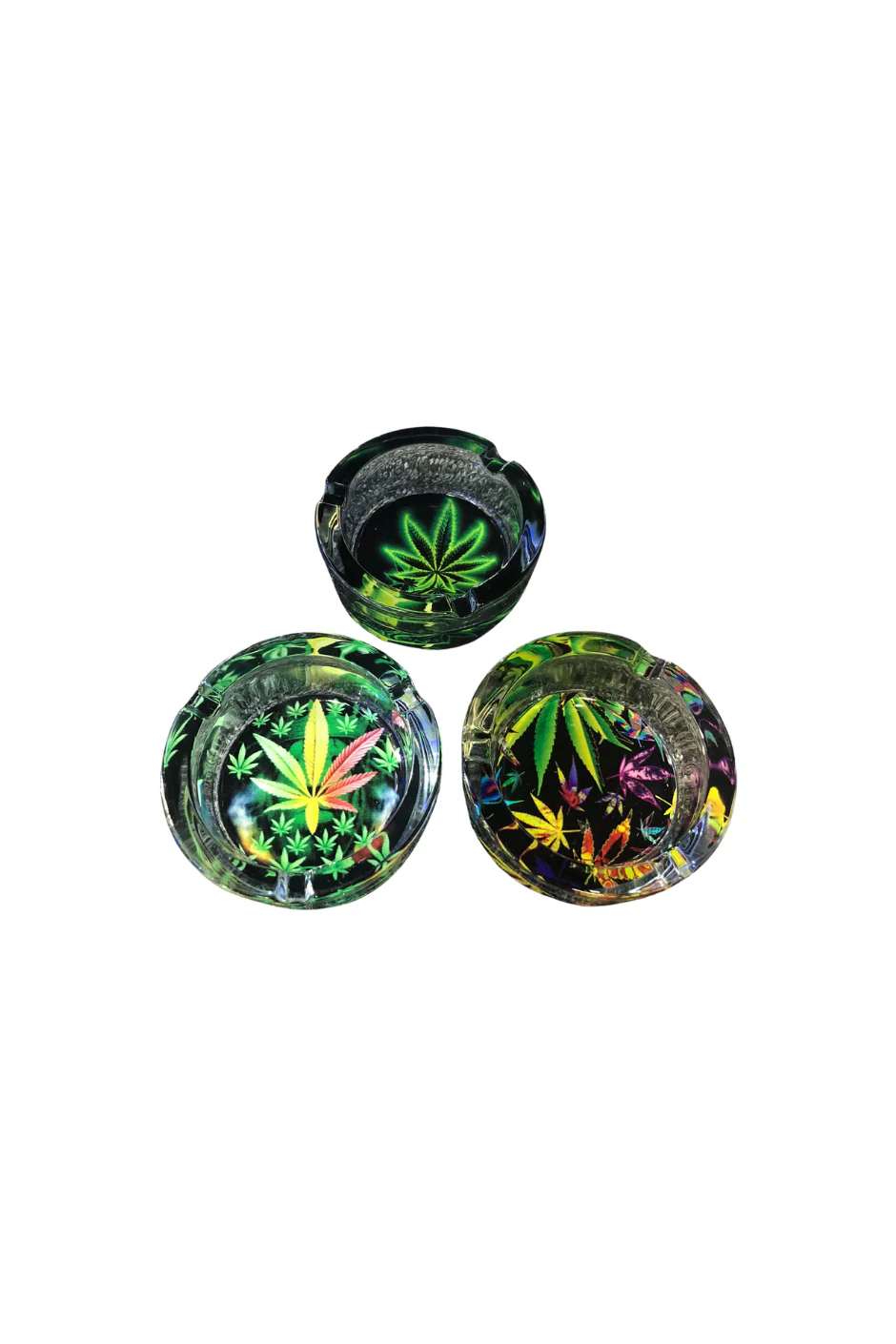 ASHTRAY - GLASS LEAF ASH134