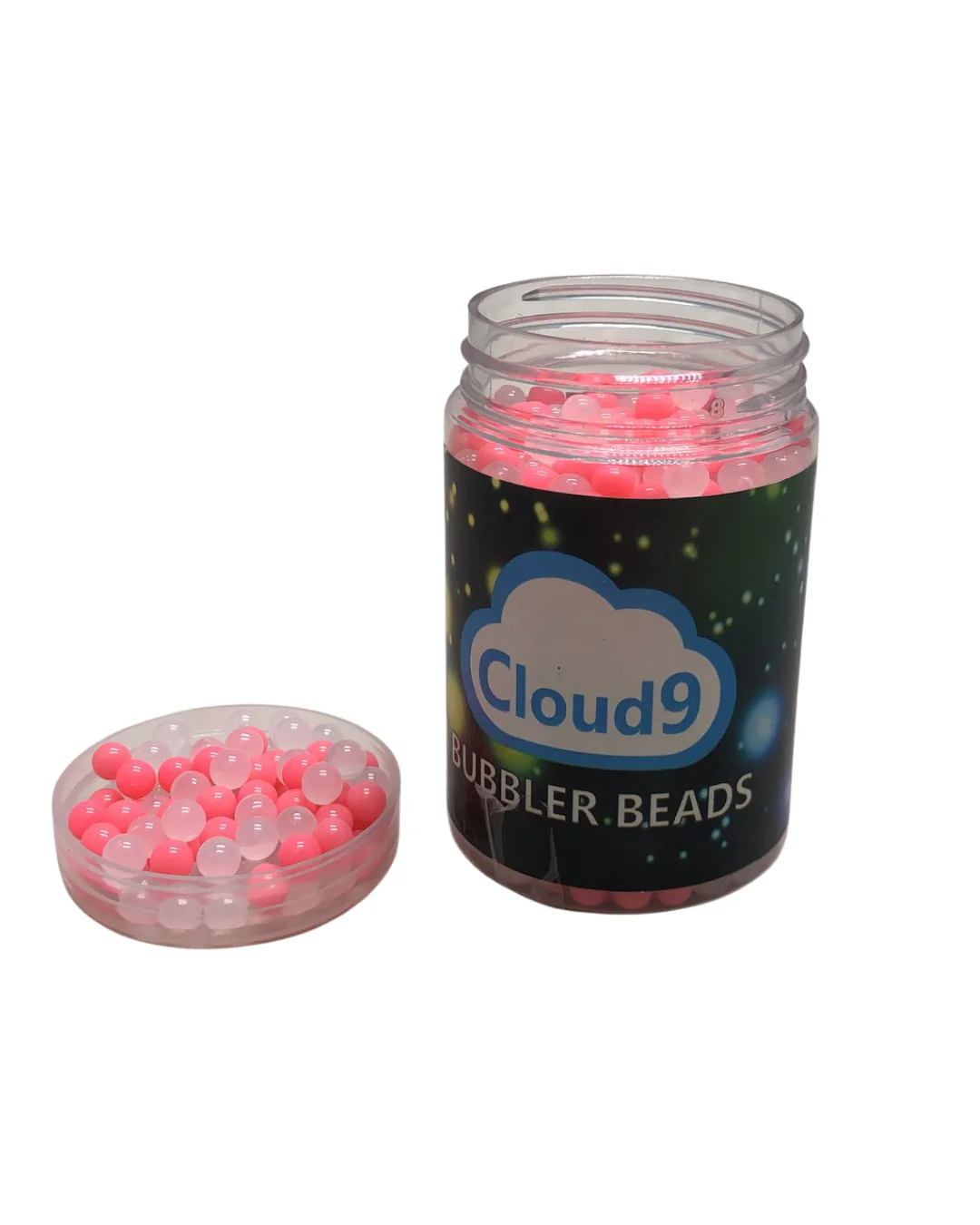 CLEANING - YD BUBBLER BEADS PINK & GLOW