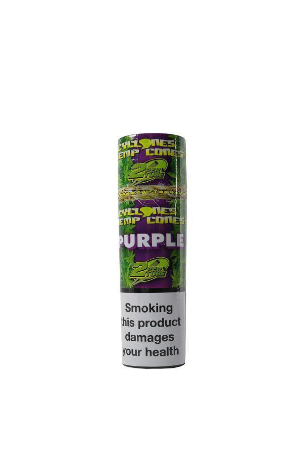 PREROLL CONES - CYCLONE HEMP BLUE 2pk - Image 4