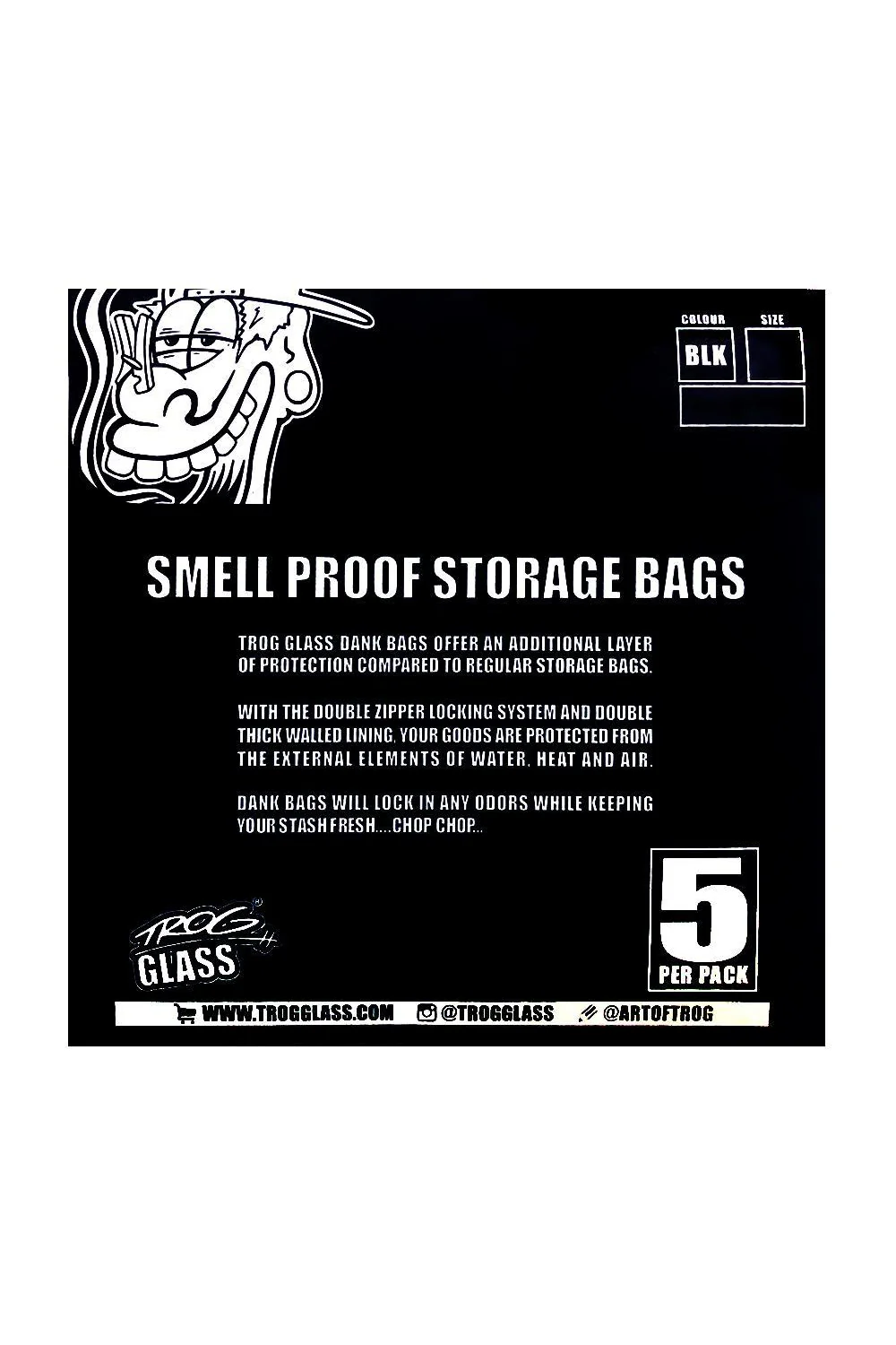ZIP BAG - TROG DANK BAGS L 5PK - Image 3