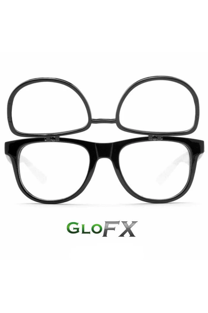 GLASSES - DIFFRACTION FLIP UP MATRIX BLACK