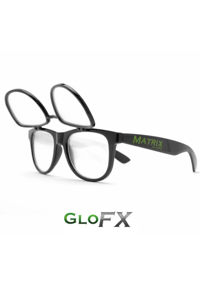 GLASSES - DIFFRACTION FLIP UP MATRIX BLACK - Image 2