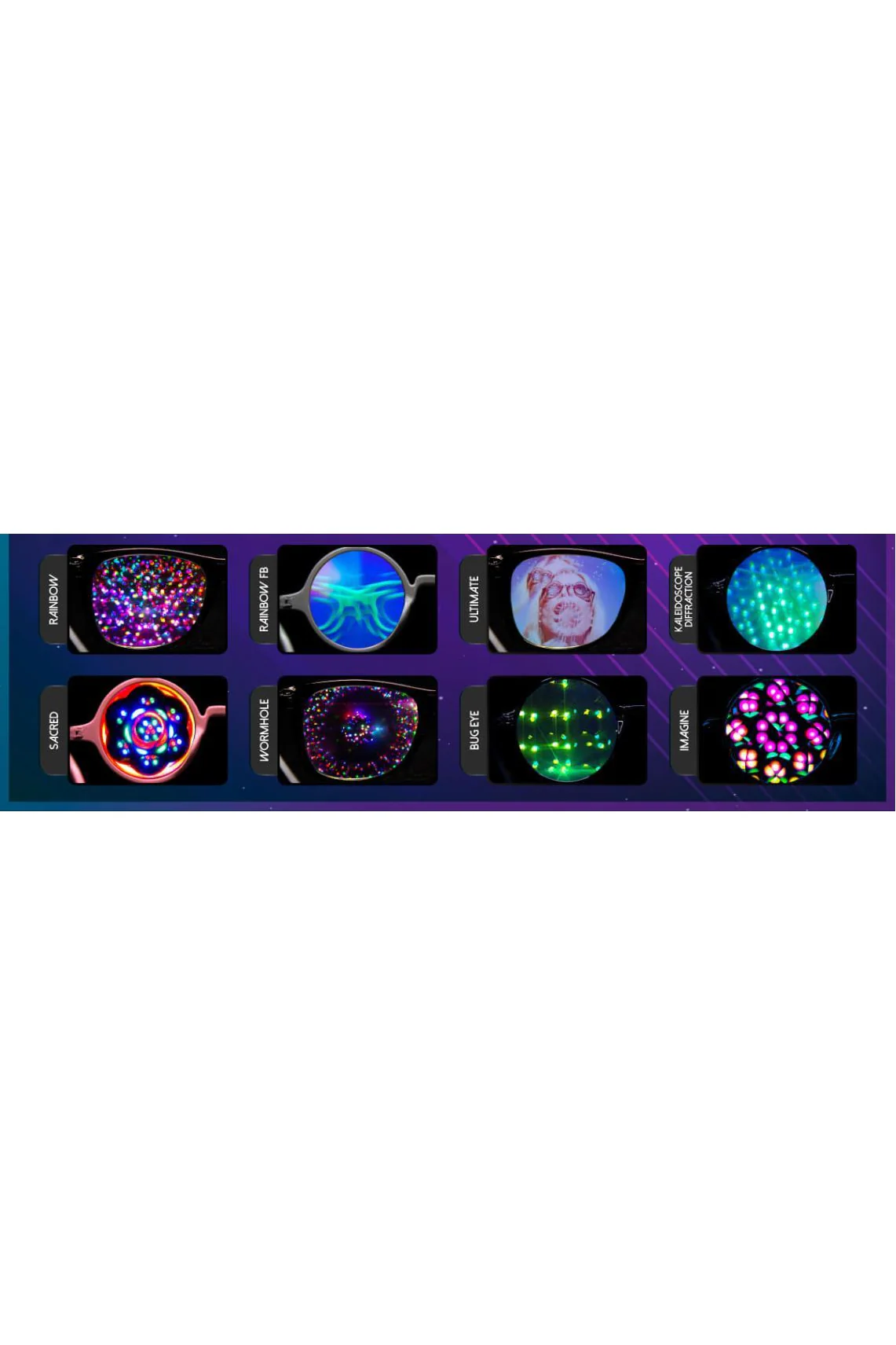 GLASSES - KALEIDOSCOPE AVIATOR BLACK - Image 3