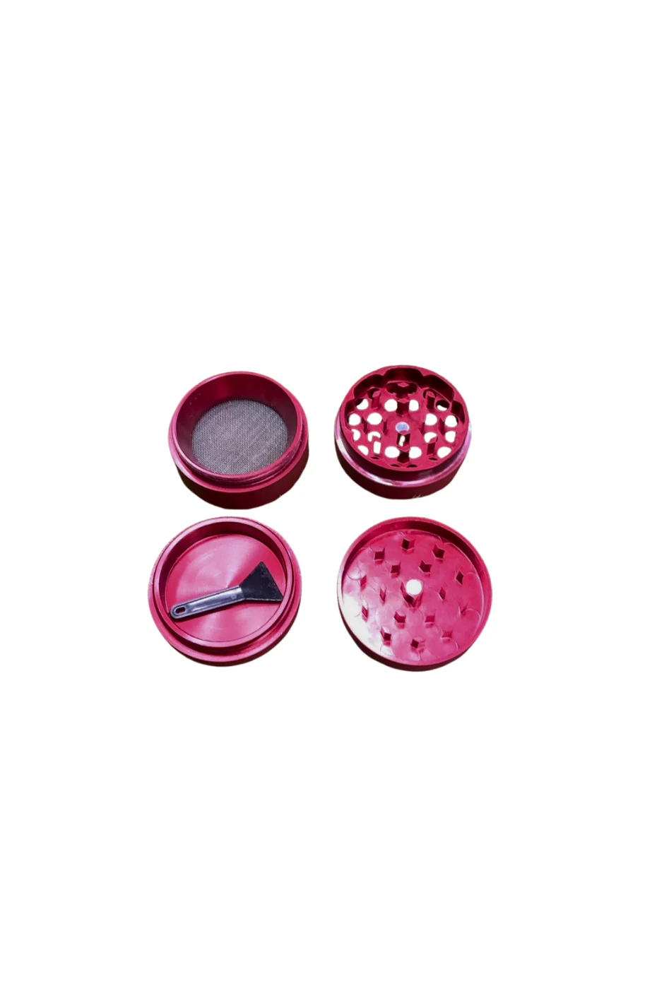 GRINDER - 4 PART SOFT RED 40mm - Image 2