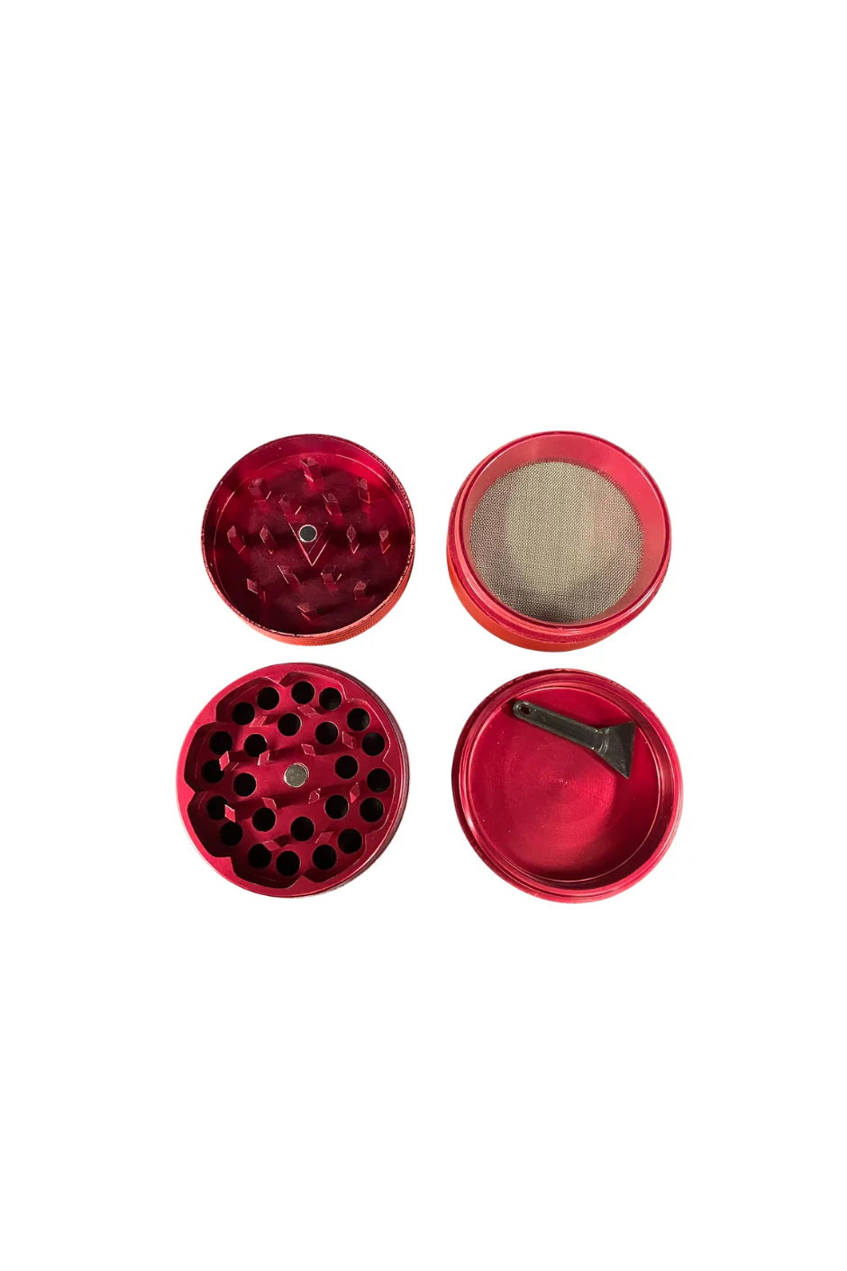 GRINDER - 4 PART SOFT RED 50mm - Image 2