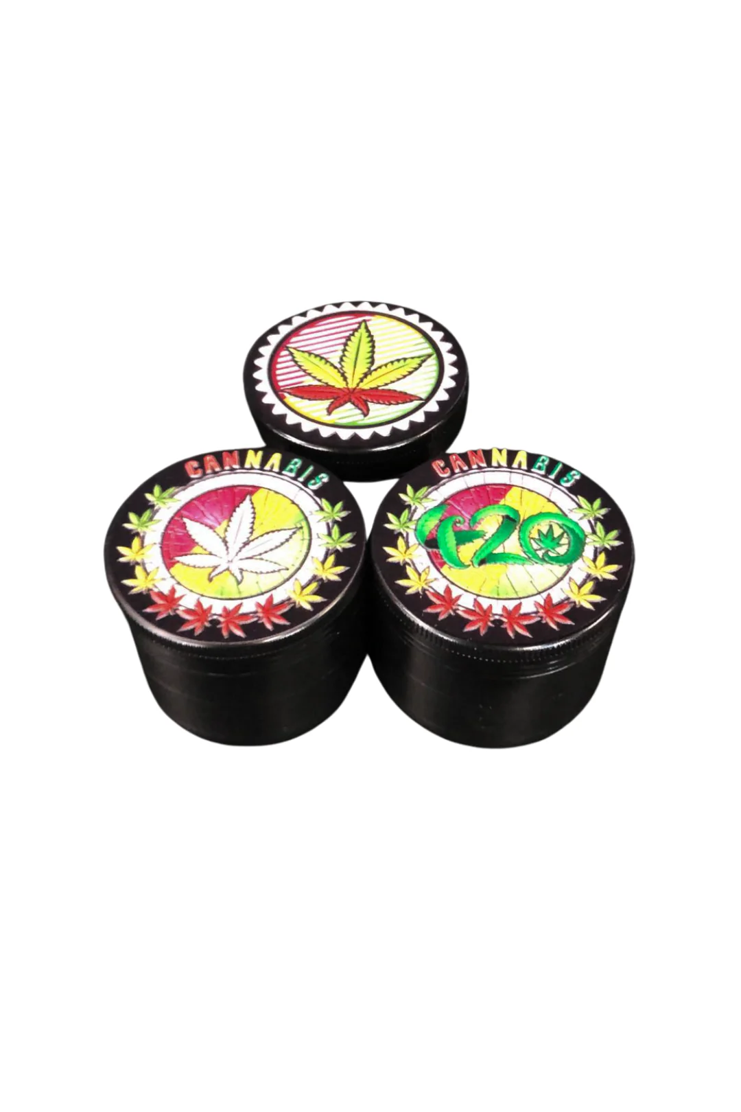 GRINDER - 4PT RASTA LEAF HX850PB-3D-3