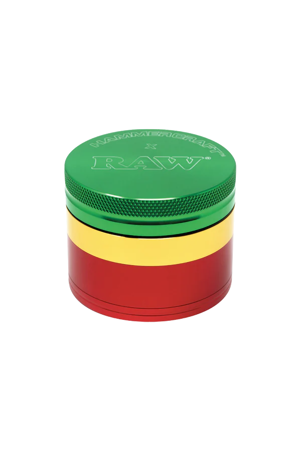 GRINDER - RAW HAMMERCRAFT 55MM 4 PART RASTA - Image 2