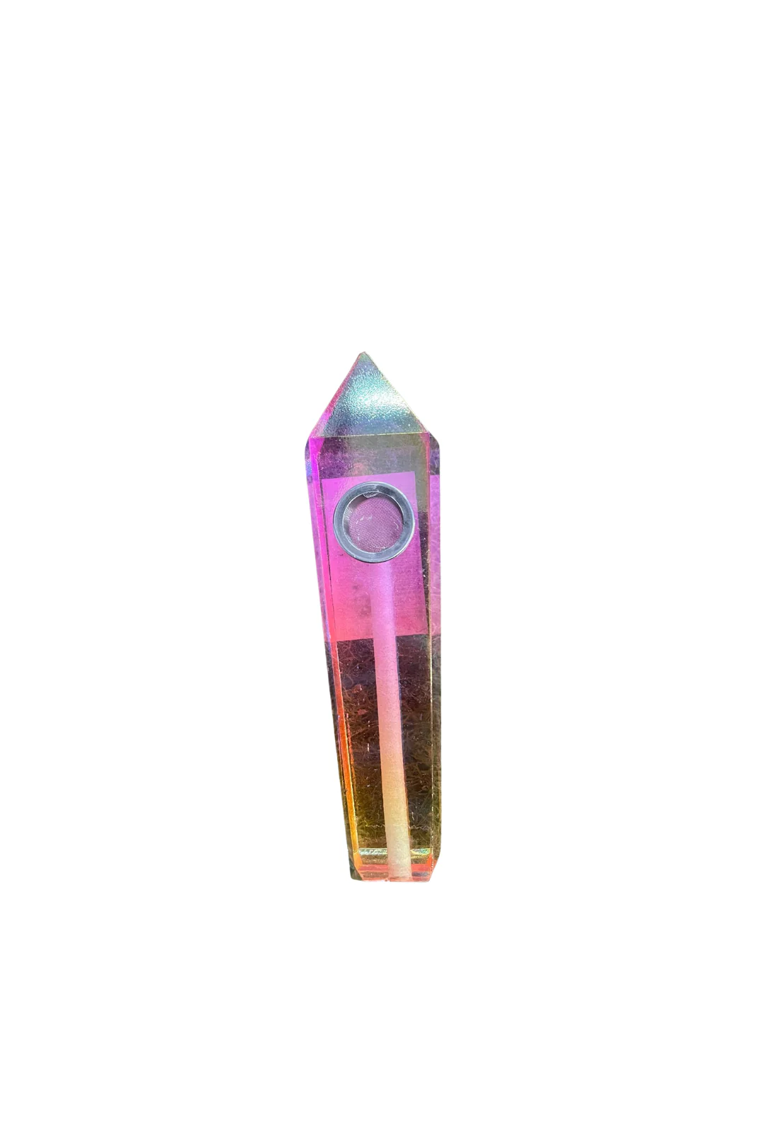 PIPE - CRYSTAL AURA QUARTZ PIPE