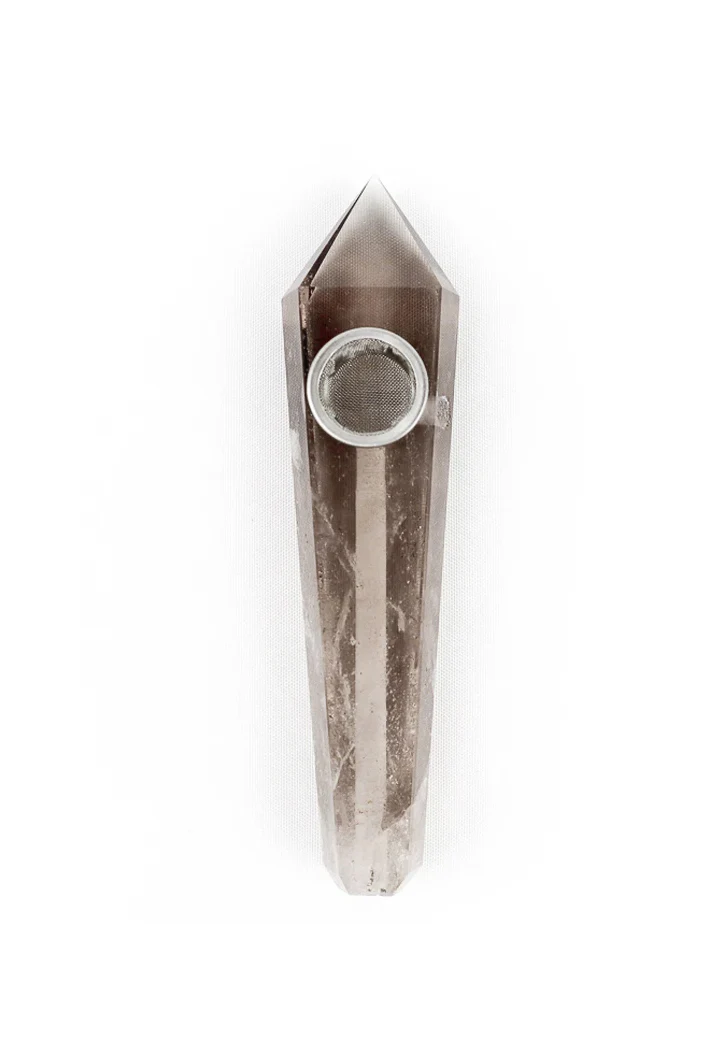 PIPE - CRYSTAL SMOKEY QUARTZ